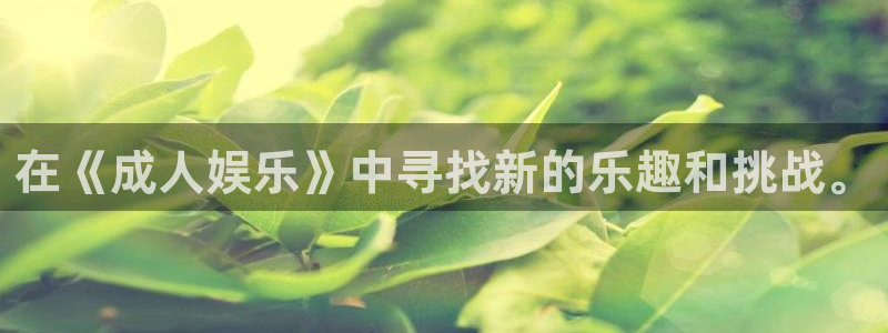 星空娱乐2929：在《成人娱乐》中寻找新的乐趣和挑战。